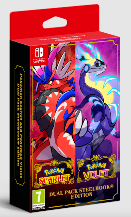 Pokemon Violet and Scarlet Dual Pack steelbook edition